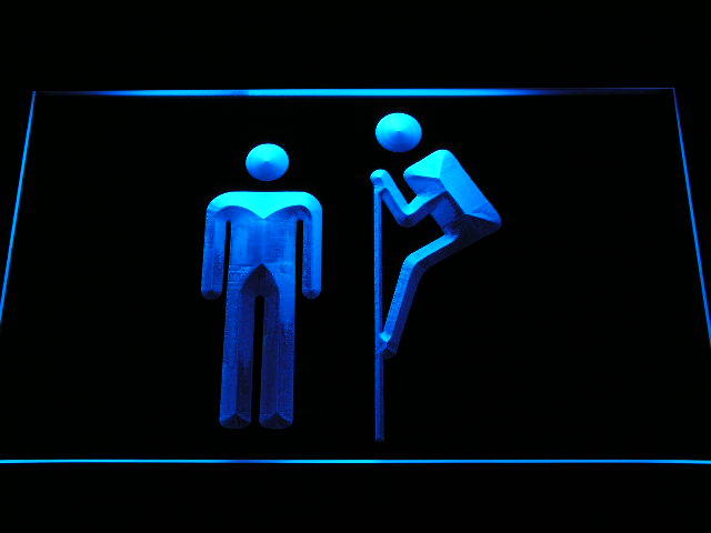 Funny Gay Toilet Decor Neon Light Sign